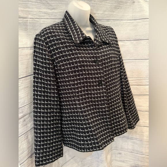 STYLE & CO Women's Black and White Jacket/size 12 - Picture 5 of 8